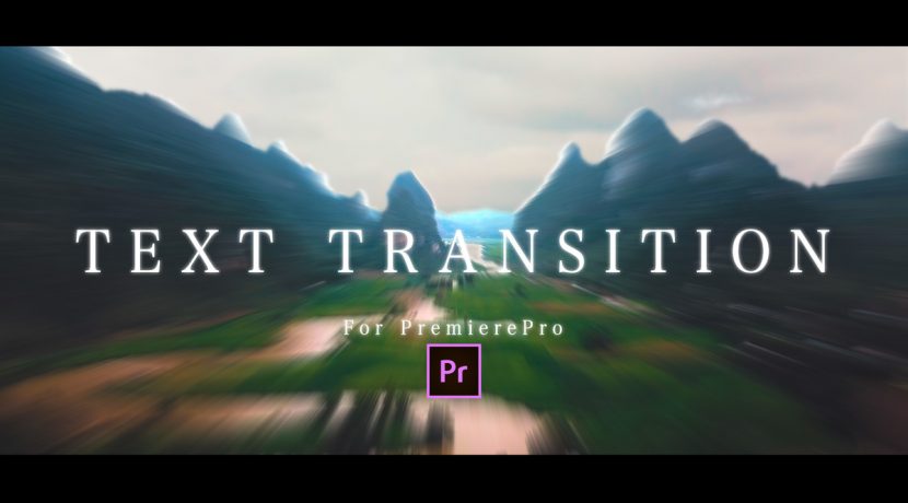 無料ダウンロード 13種類のテキストプリセット For Premiere Pro Memo